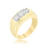 Shauna 0.4ct CZ Wide Contemporary Ring