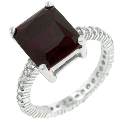 Avera Radiant Cut Engagement Ring In Dark Brown Finish