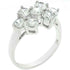 Round Cubic Zirconia Cluster Ring