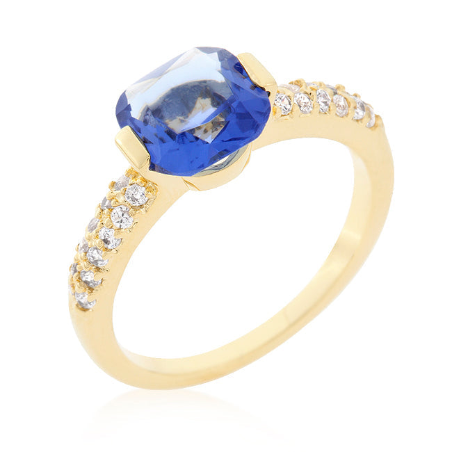 Avera Geometric Cubic Zirconia Ring in Silver Tone