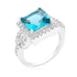 Halo Style Princess Cut Cocktail Ring