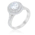 Pave Round Wedding Ring Set