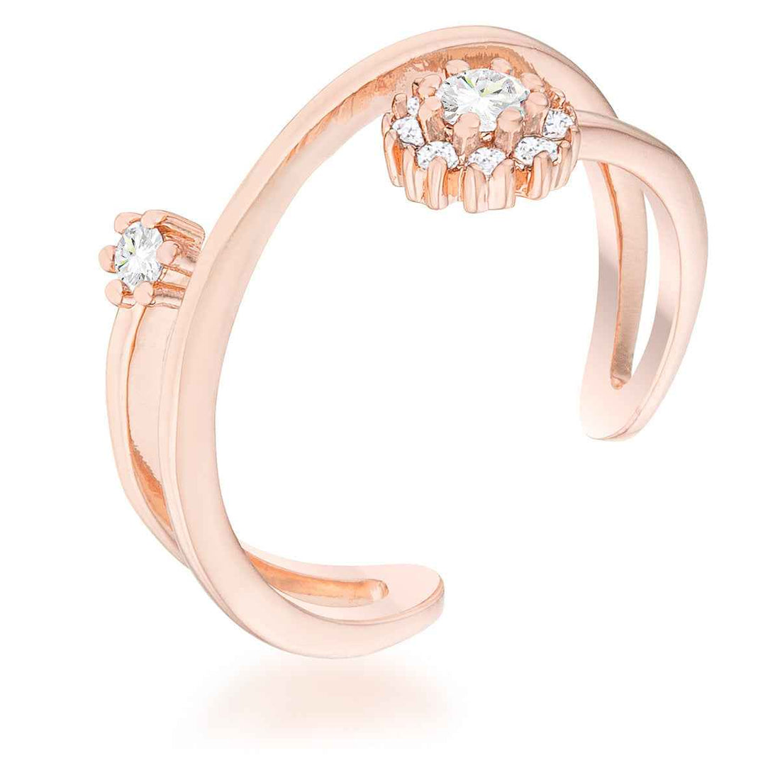 Krista 0.25ct CZ Abstract Wrap Ring