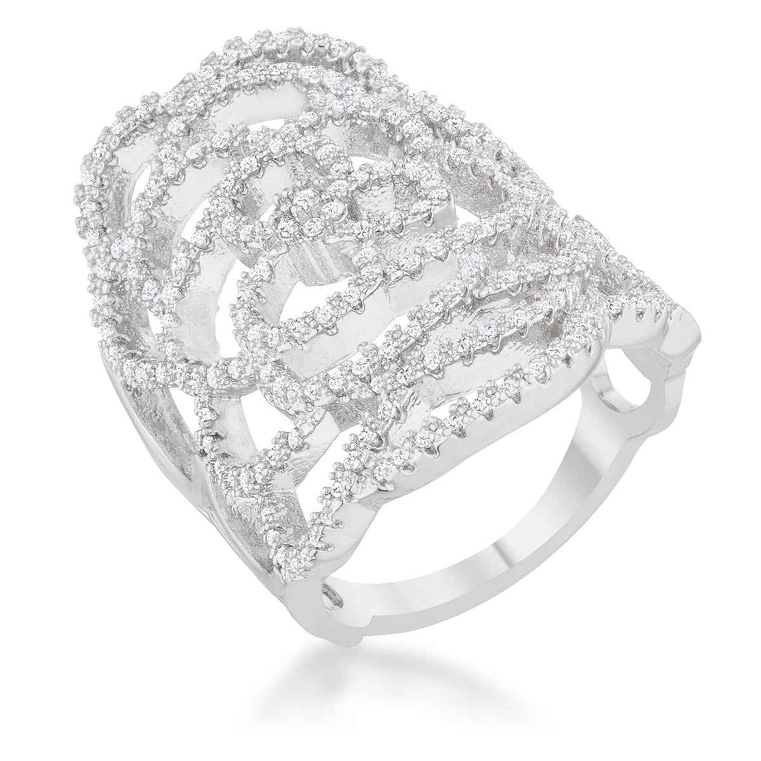 Rosa 1.25ct CZ Filigree Cocktail Ring