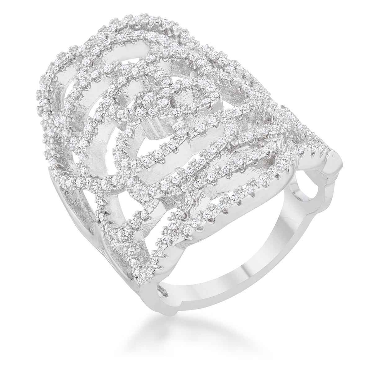 Rosa 1.25ct CZ Filigree Cocktail Ring