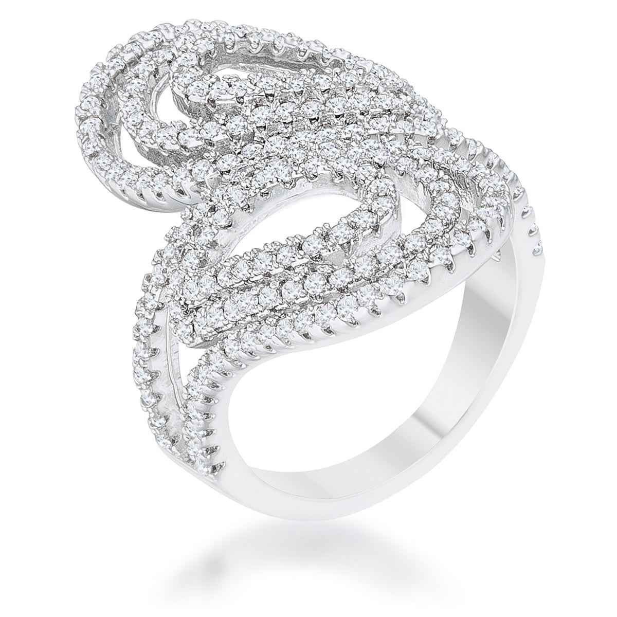 Serina 1ct CZ Pave Circle Ring