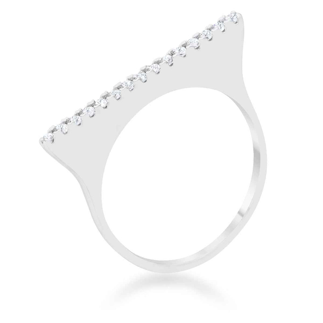 Karolina 0.2ct CZ Contemporary Simple Ring