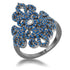 Victoria 1.23ct CZ Hematite Filigree Cocktail Ring