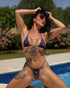 2PC Bedazzled Rhinestone Bikini Set 