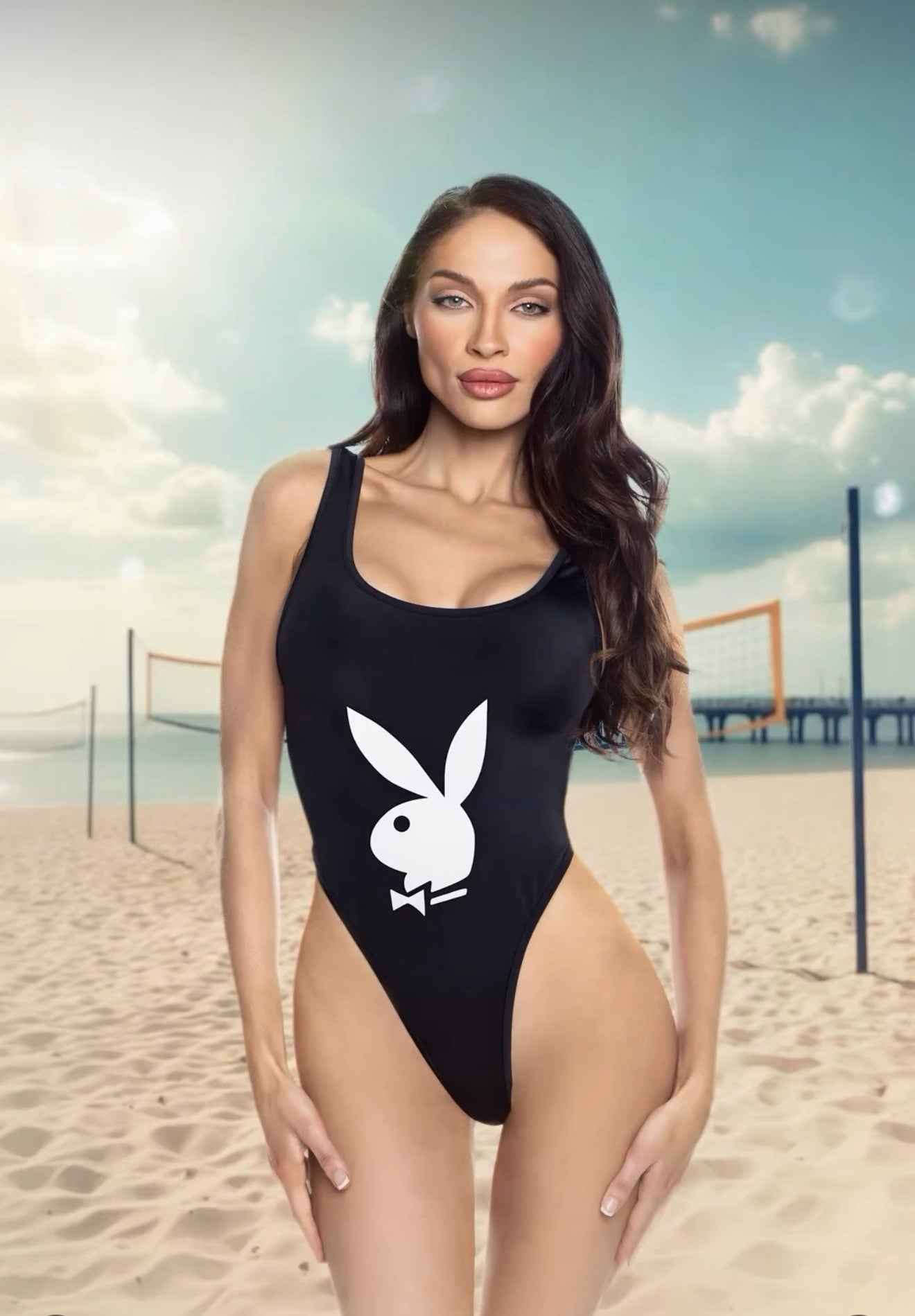 Bunny Icon 1-PC Swimsuit