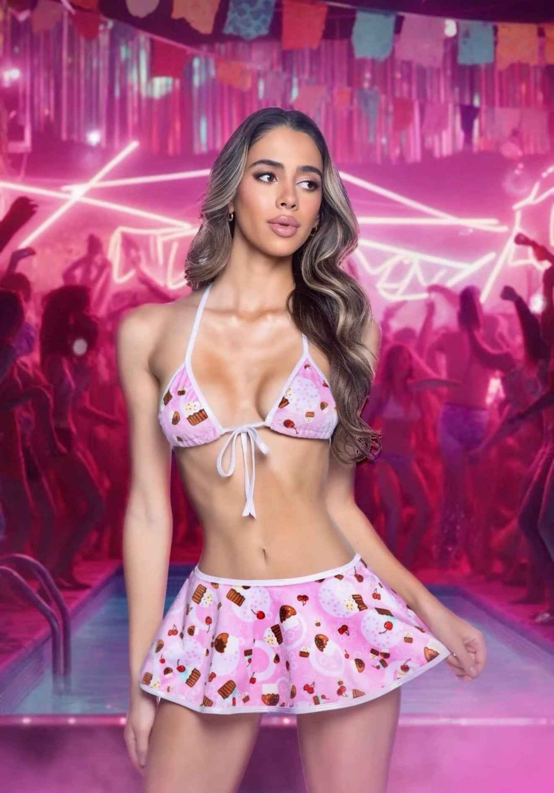 Cuddle Bikini &amp; Skirt 3Pc Set