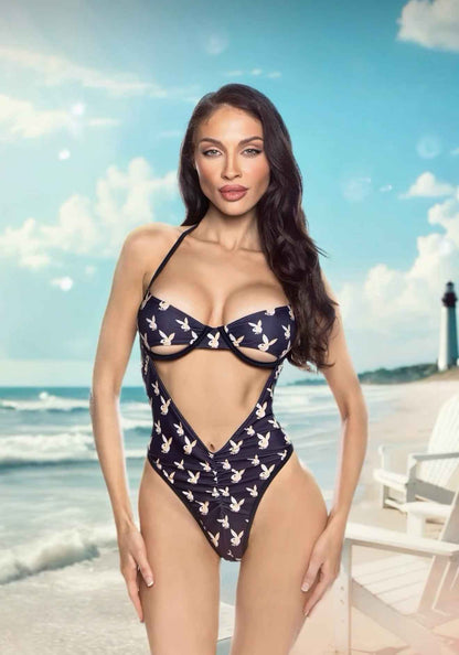 Nautical Bunny 1-PC Swimsuit