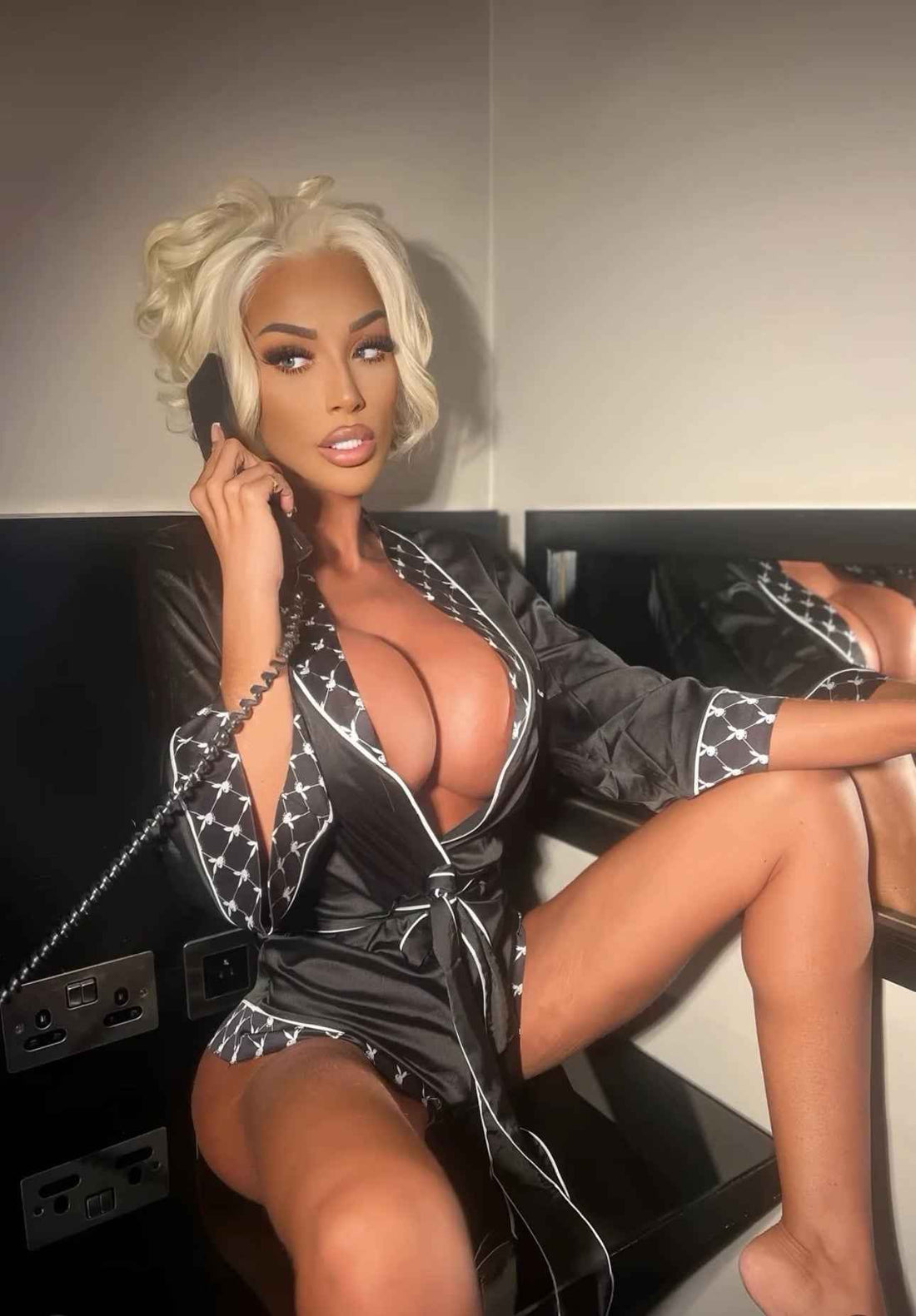 Playboy Bunny Smoke Lounge Robe