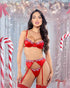 Peppermint Kiss 3-Piece Garter Set