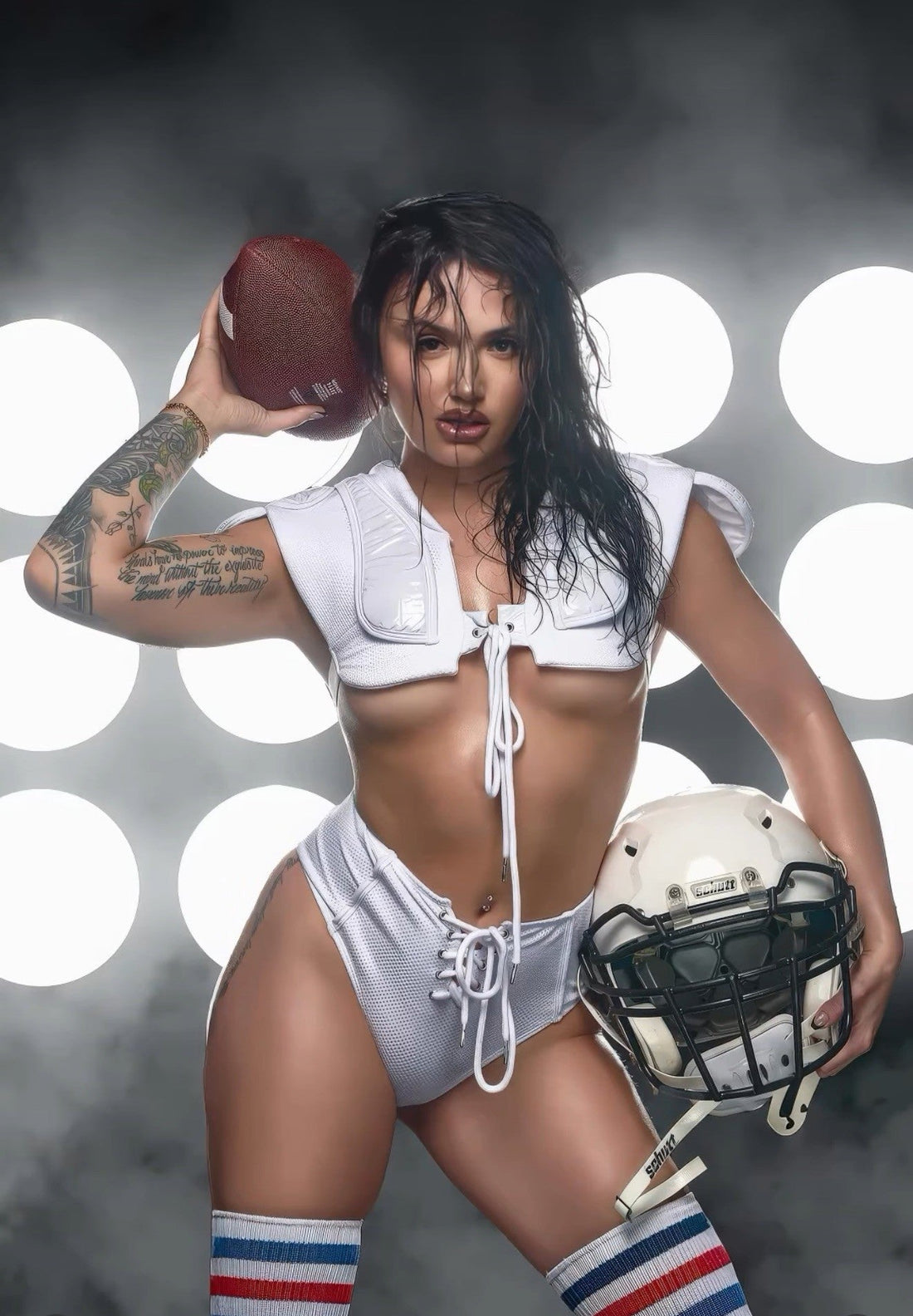 Varsity Babe Football Player Costume  DestGlow