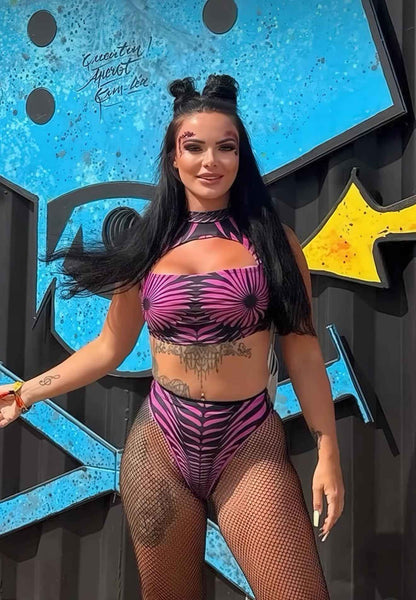 2PC Hypnotic Swirl Short Set