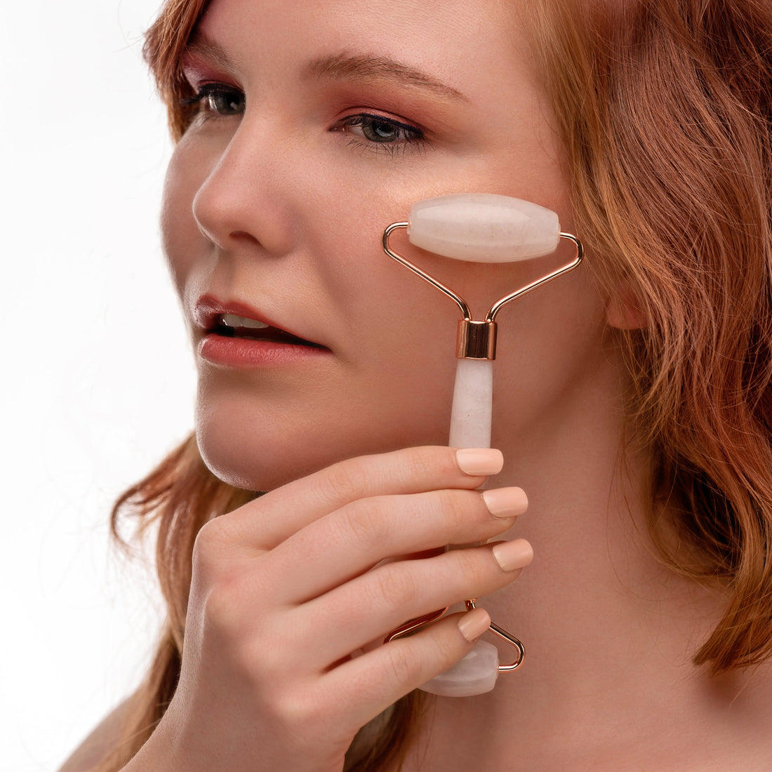 Rose Quartz Facial Roller – Dual-Ended Beauty Tool for Calming, Cooling &amp; Skin Radiance by EpiLynx