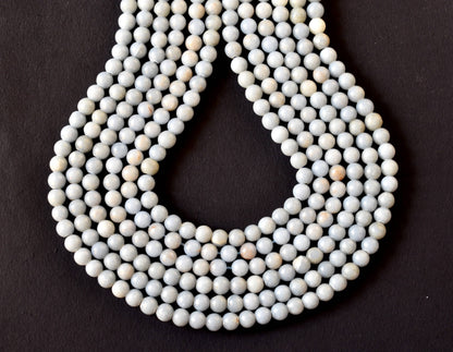 Angelite Beads, Natural Crystal Round Beads 4mm to 12mm