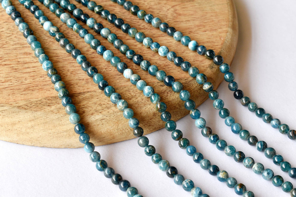 Apatite Beads, Natural Crystal Round Beads 4mm to 10mm.  DestGlow