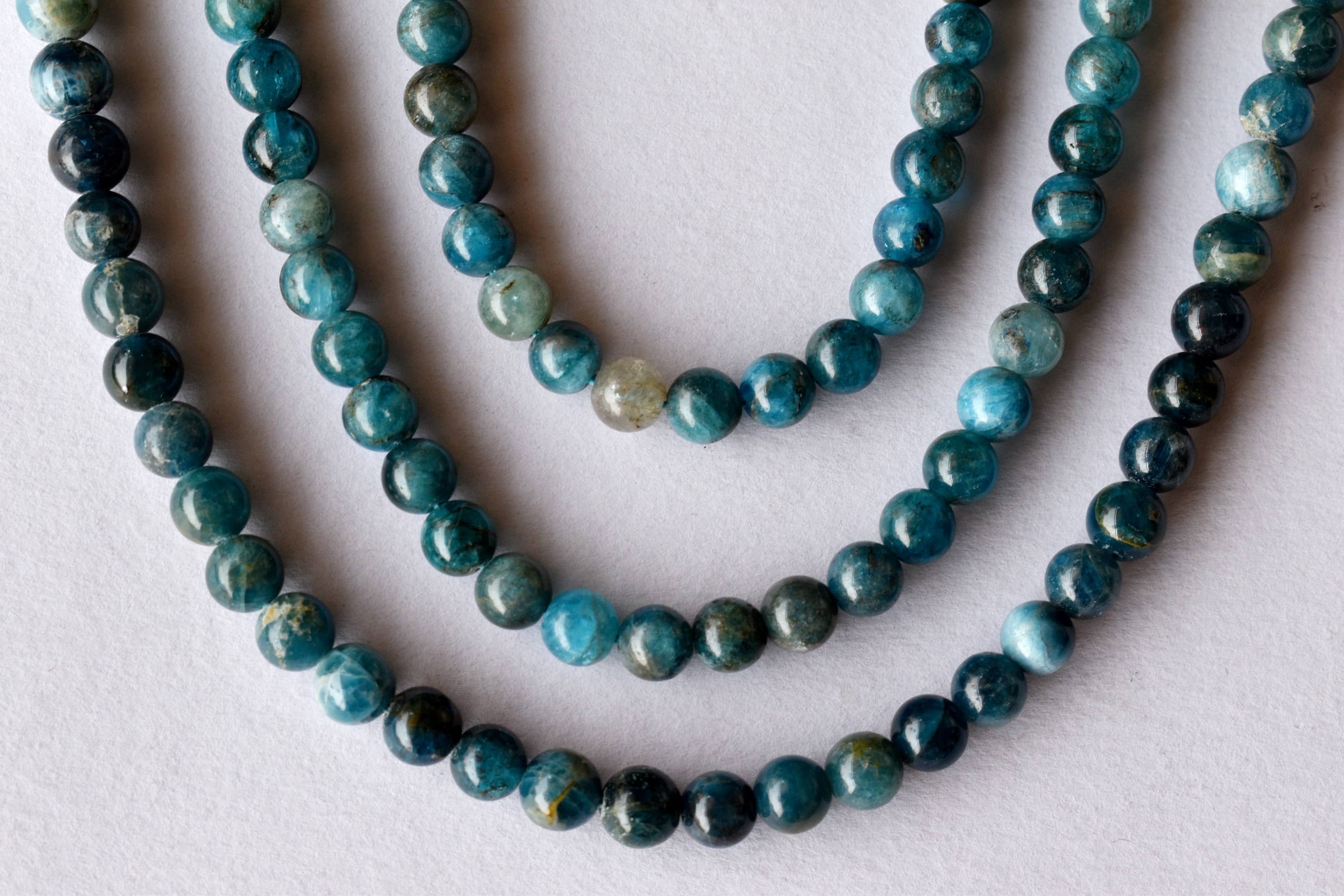 Apatite Beads, Natural Crystal Round Beads 4mm to 10mm.  DestGlow