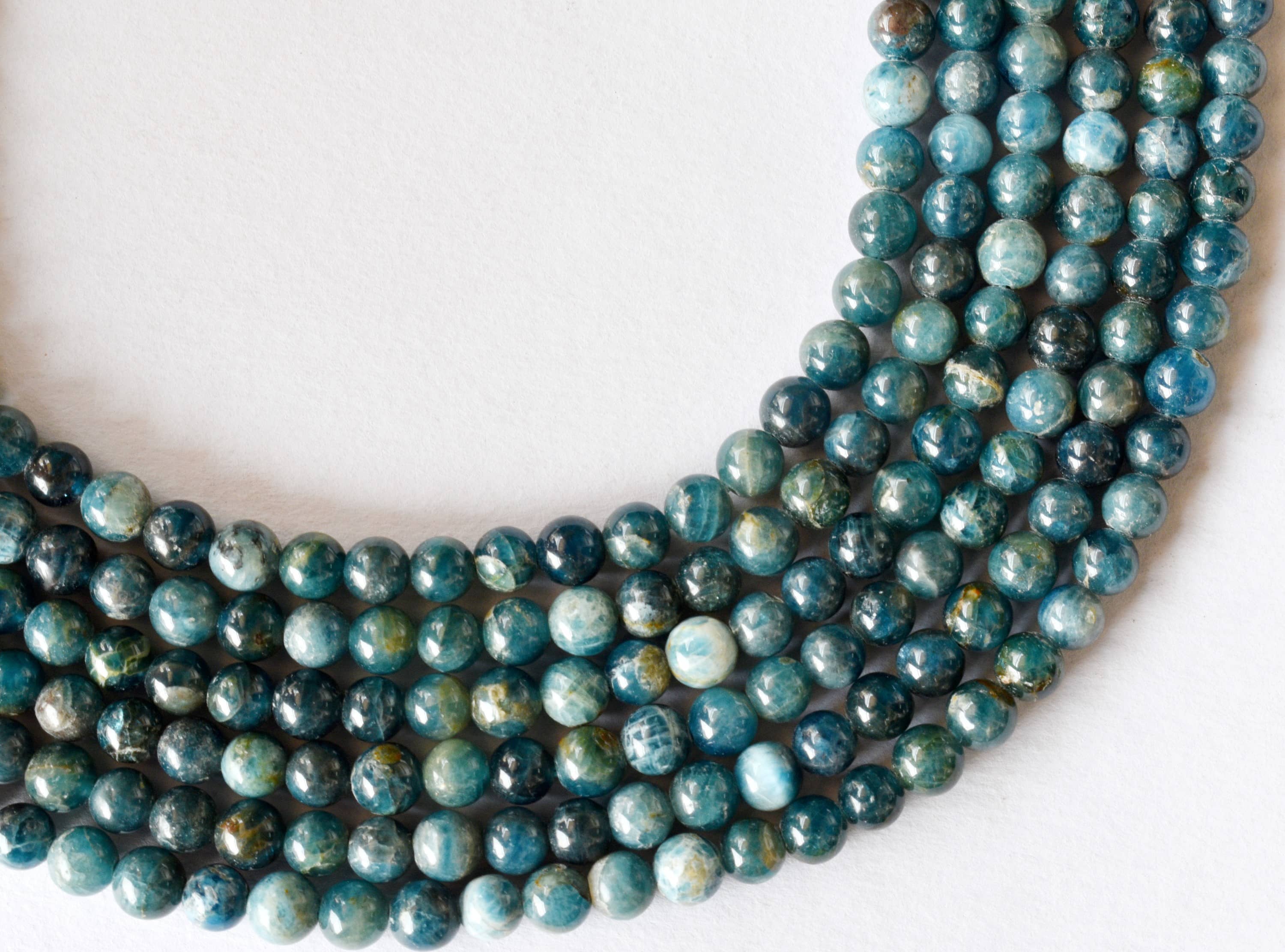 Apatite Beads, Natural Crystal Round Beads 4mm to 10mm.  DestGlow