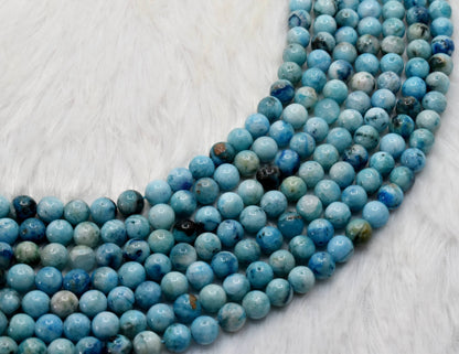 Aragonite Beads, Natural Crystal Round Beads 8mm