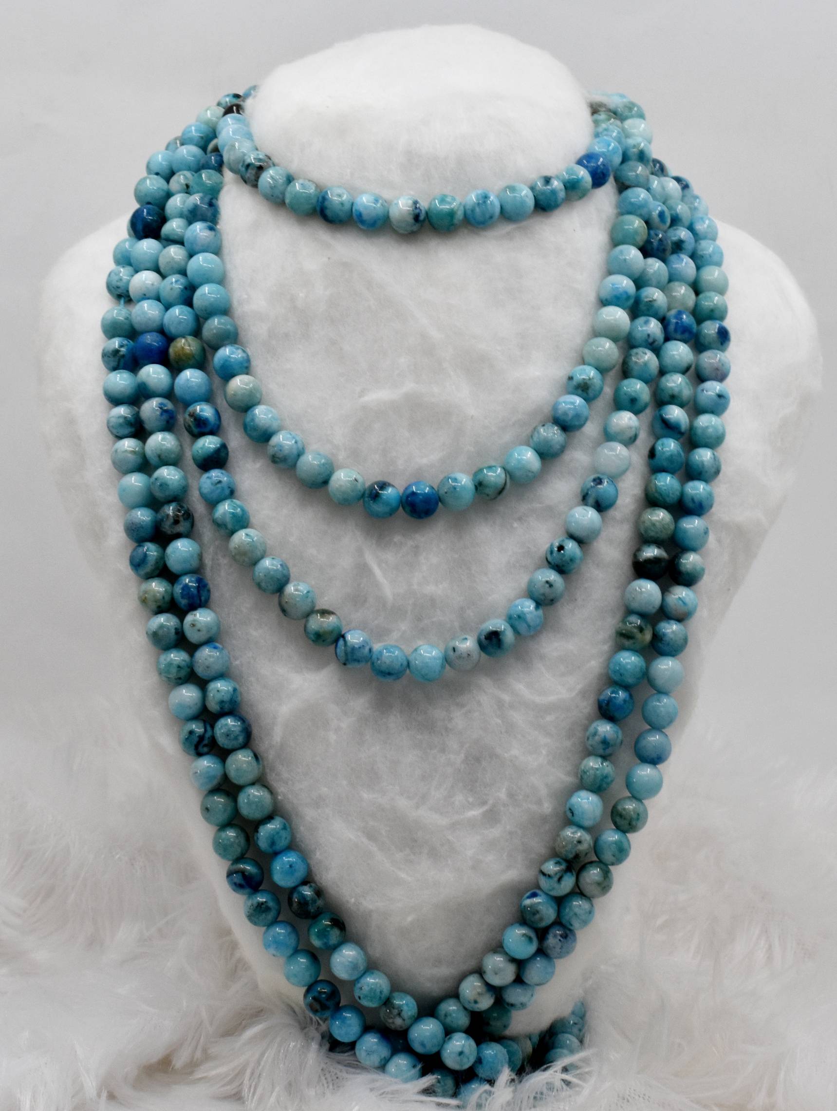 Aragonite Beads, Natural Crystal Round Beads 8mm