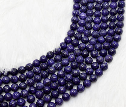 Chariote Dyed Beads, Natural Round Crystal Beads 6mm to 10mm.  DestGlow