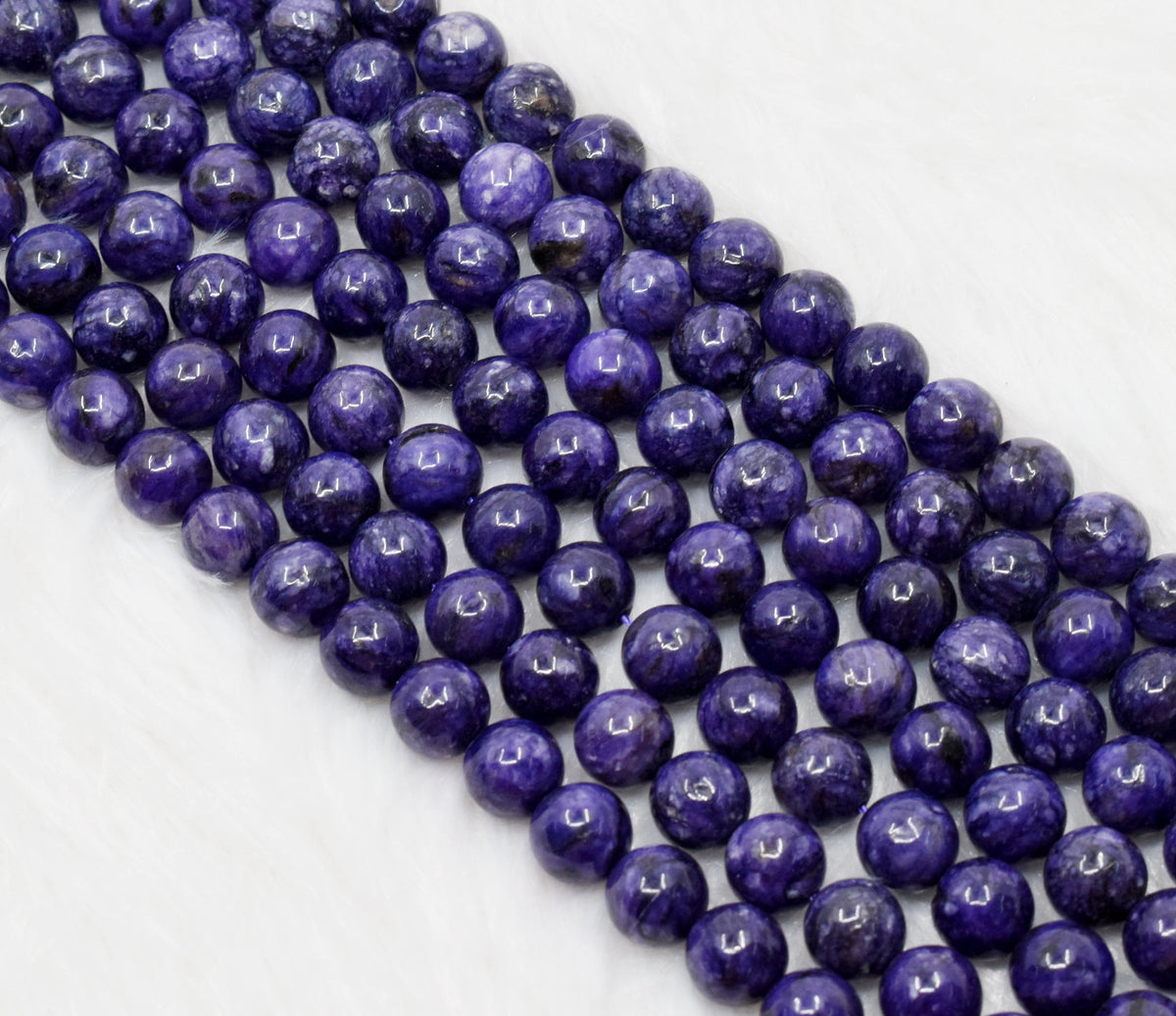 Chariote Dyed Beads, Natural Round Crystal Beads 6mm to 10mm.  DestGlow