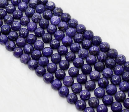 Chariote Dyed Beads, Natural Round Crystal Beads 6mm to 10mm.  DestGlow