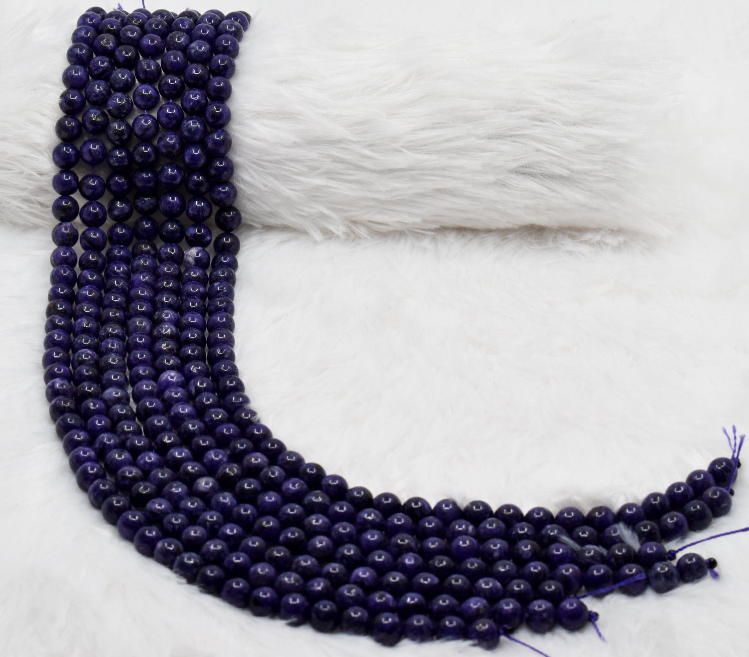 Chariote Dyed Beads, Natural Round Crystal Beads 6mm to 10mm.  DestGlow