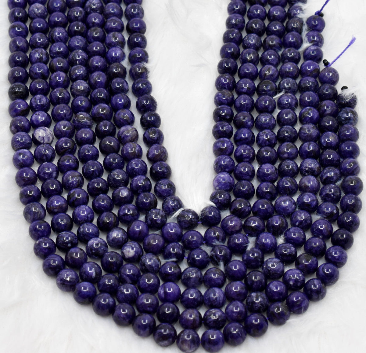 Chariote Dyed Beads, Natural Round Crystal Beads 6mm to 10mm.  DestGlow
