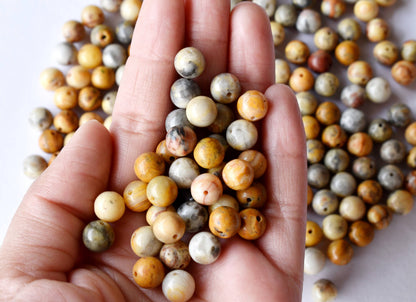 Crazy Lace Agate Beads, Natural Round Crystal Beads 4mm to 12mm  DestGlow
