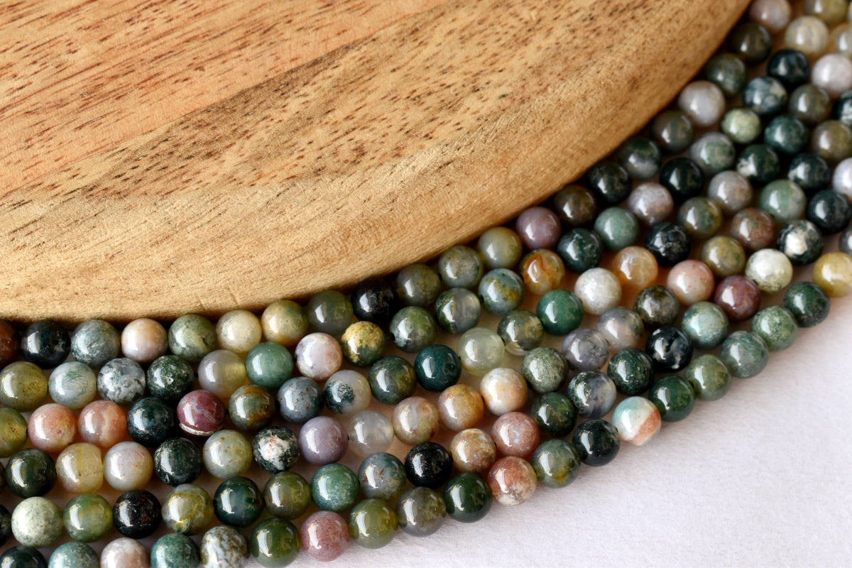 Fancy Jasper Beads, Natural Round Crystal Beads 4mm to 12mm  DestGlow