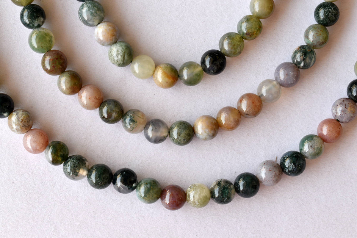 Fancy Jasper Beads, Natural Round Crystal Beads 4mm to 12mm  DestGlow