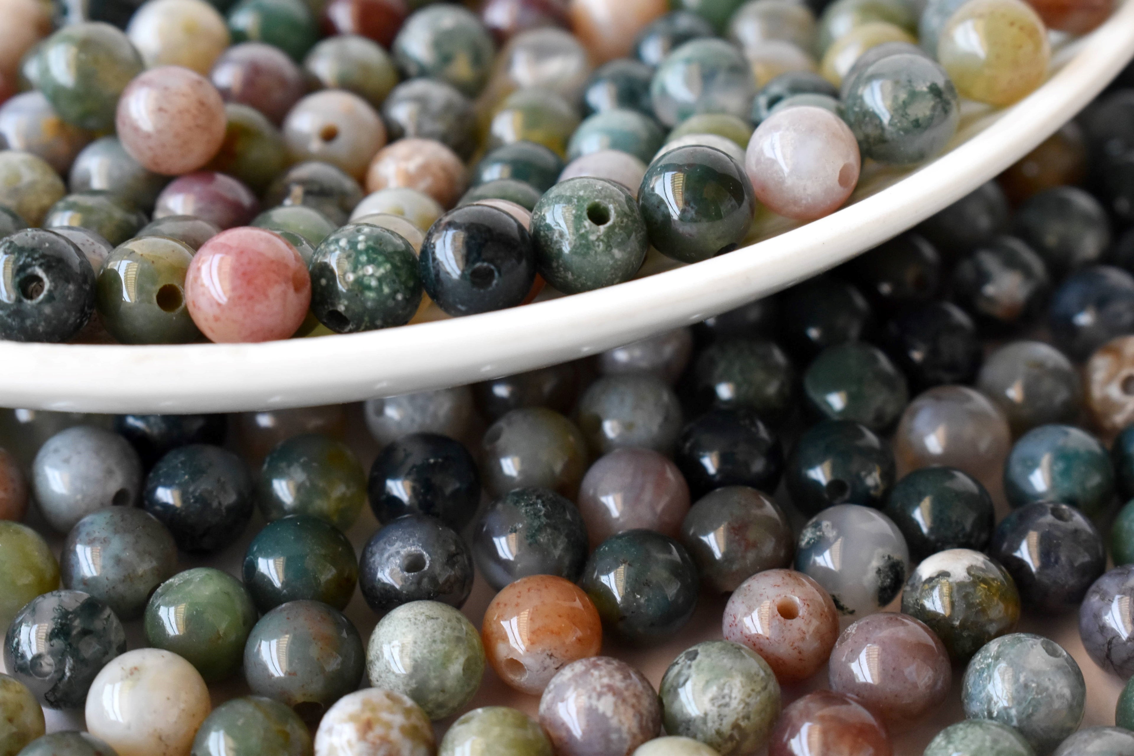 Fancy Jasper Beads, Natural Round Crystal Beads 4mm to 12mm  DestGlow