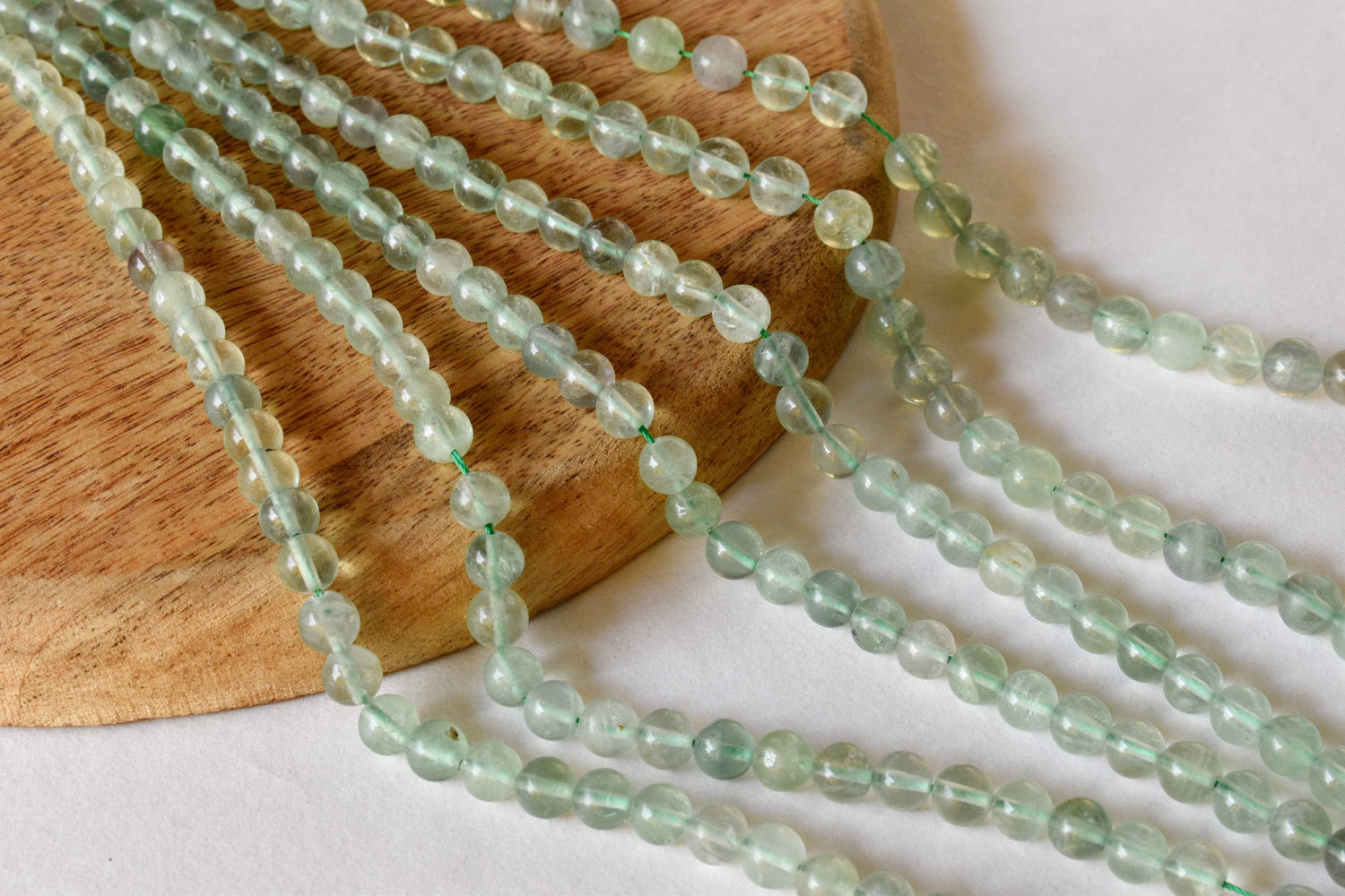 Green Fluorite Beads, Natural Round Crystal Beads 4mm to 10mm  DestGlow