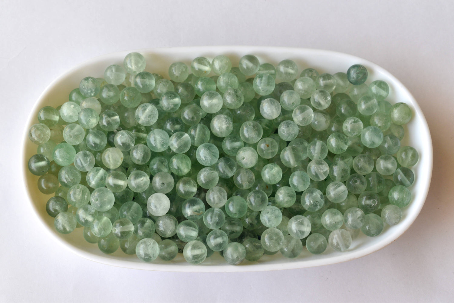 Green Fluorite Beads, Natural Round Crystal Beads 4mm to 10mm  DestGlow