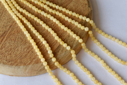 Honey Calcite Beads, Natural Round Crystal Beads 4mm to 12mm  DestGlow