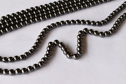 Hematite Beads, Natural Round Crystal Beads.  DestGlow