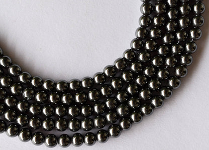 Hematite Beads, Natural Round Crystal Beads.  DestGlow