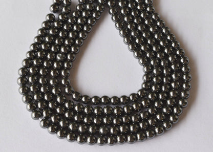 Hematite Beads, Natural Round Crystal Beads.  DestGlow