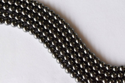 Hematite Beads, Natural Round Crystal Beads.  DestGlow