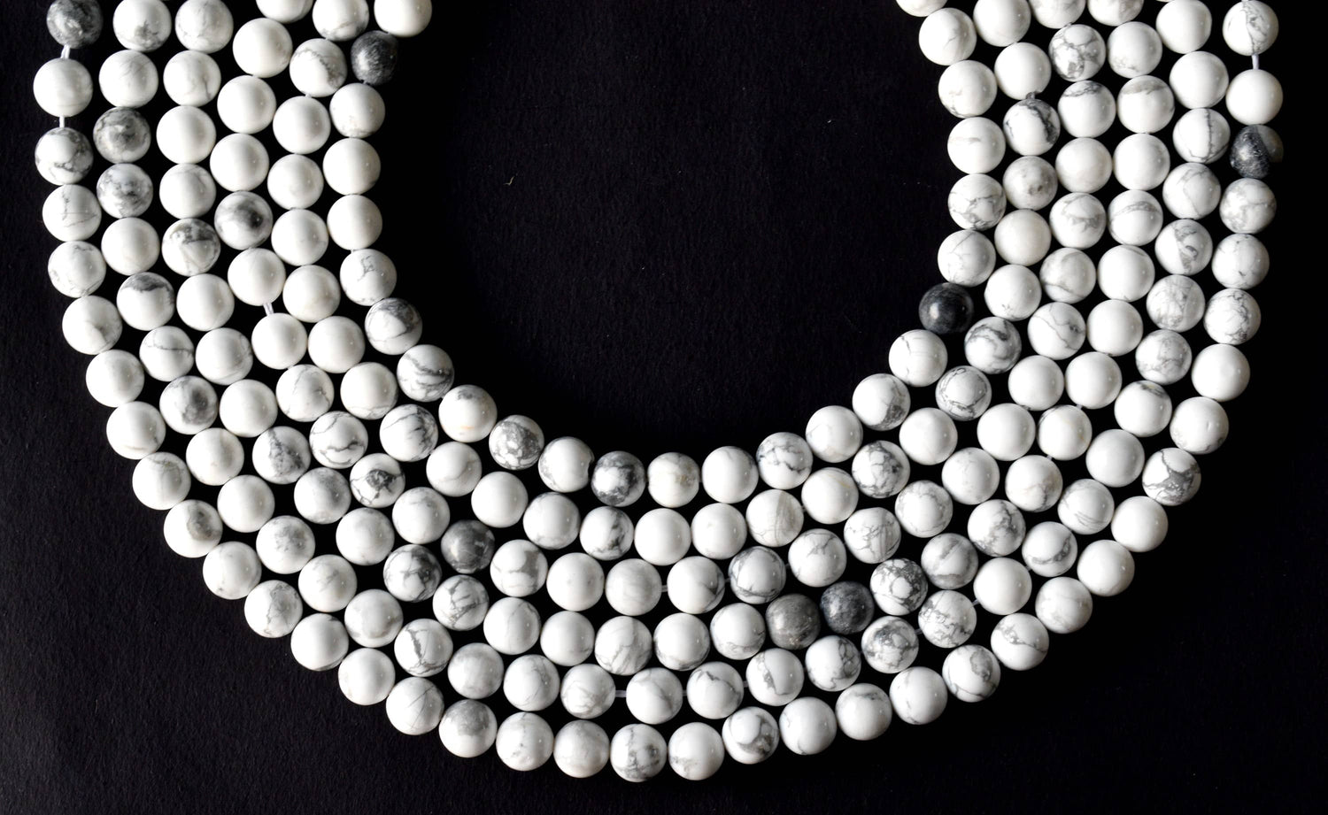 Howlite Beads, Natural Round Crystal Beads 4mm to 12mm  DestGlow