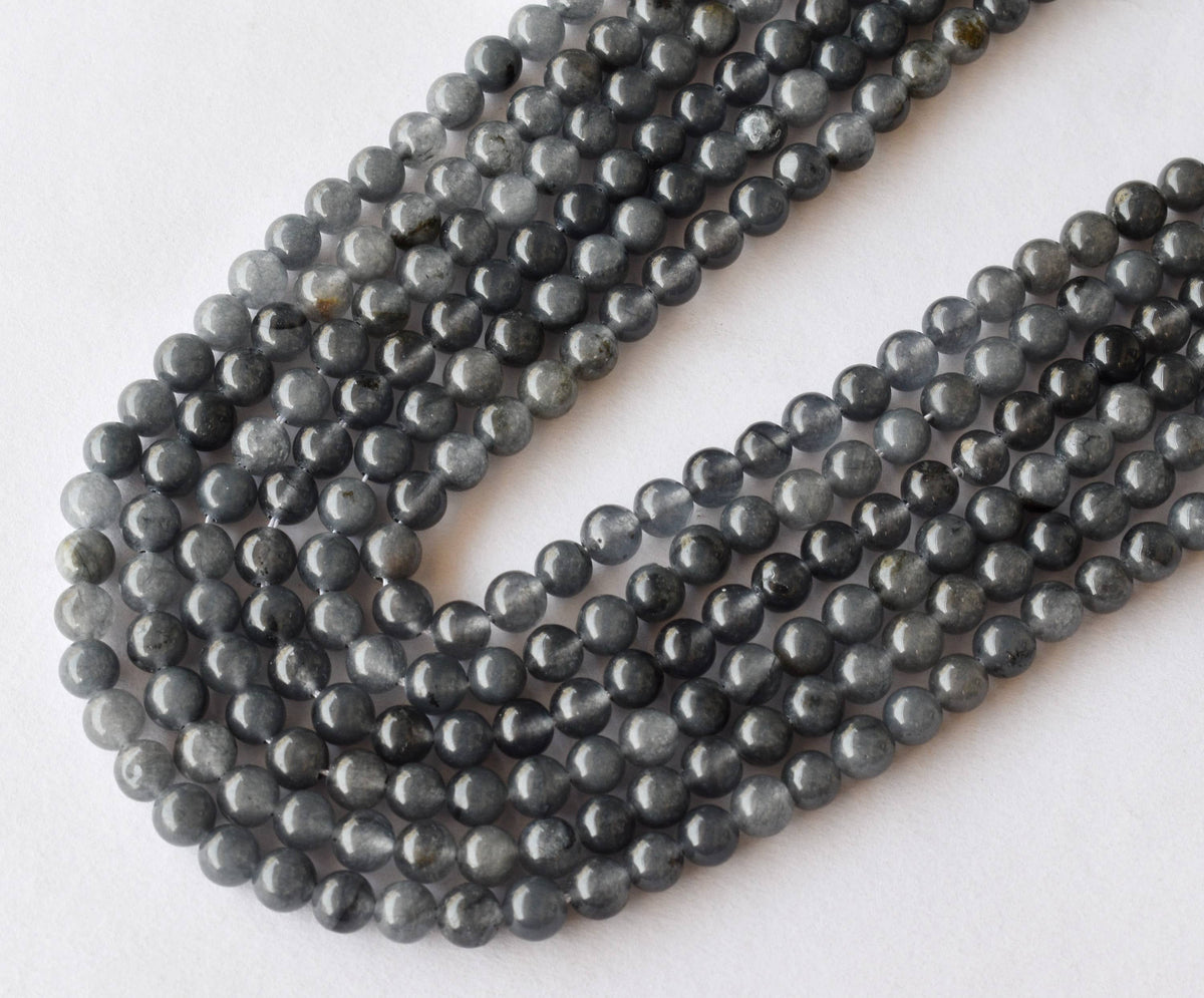 Iolite Beads, Natural Round Crystal Beads 6mm to 10mm  DestGlow
