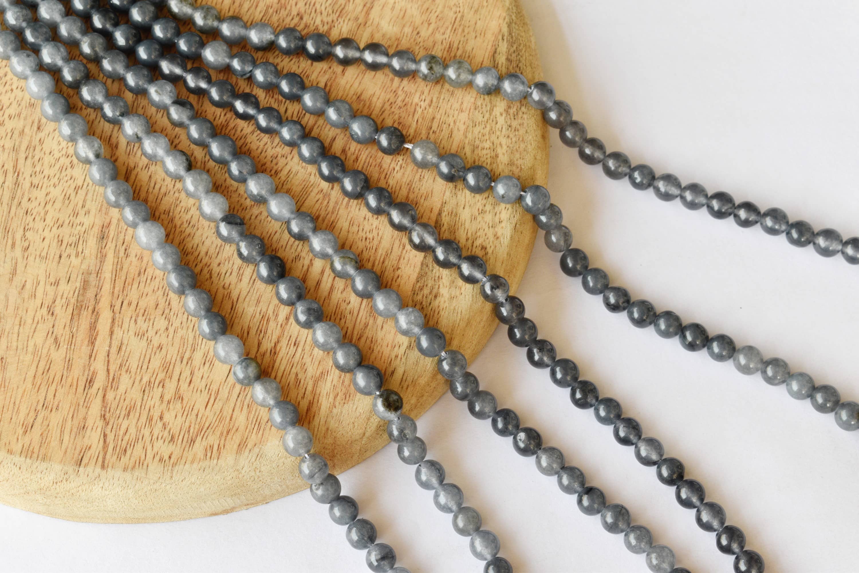 Iolite Beads, Natural Round Crystal Beads 6mm to 10mm  DestGlow