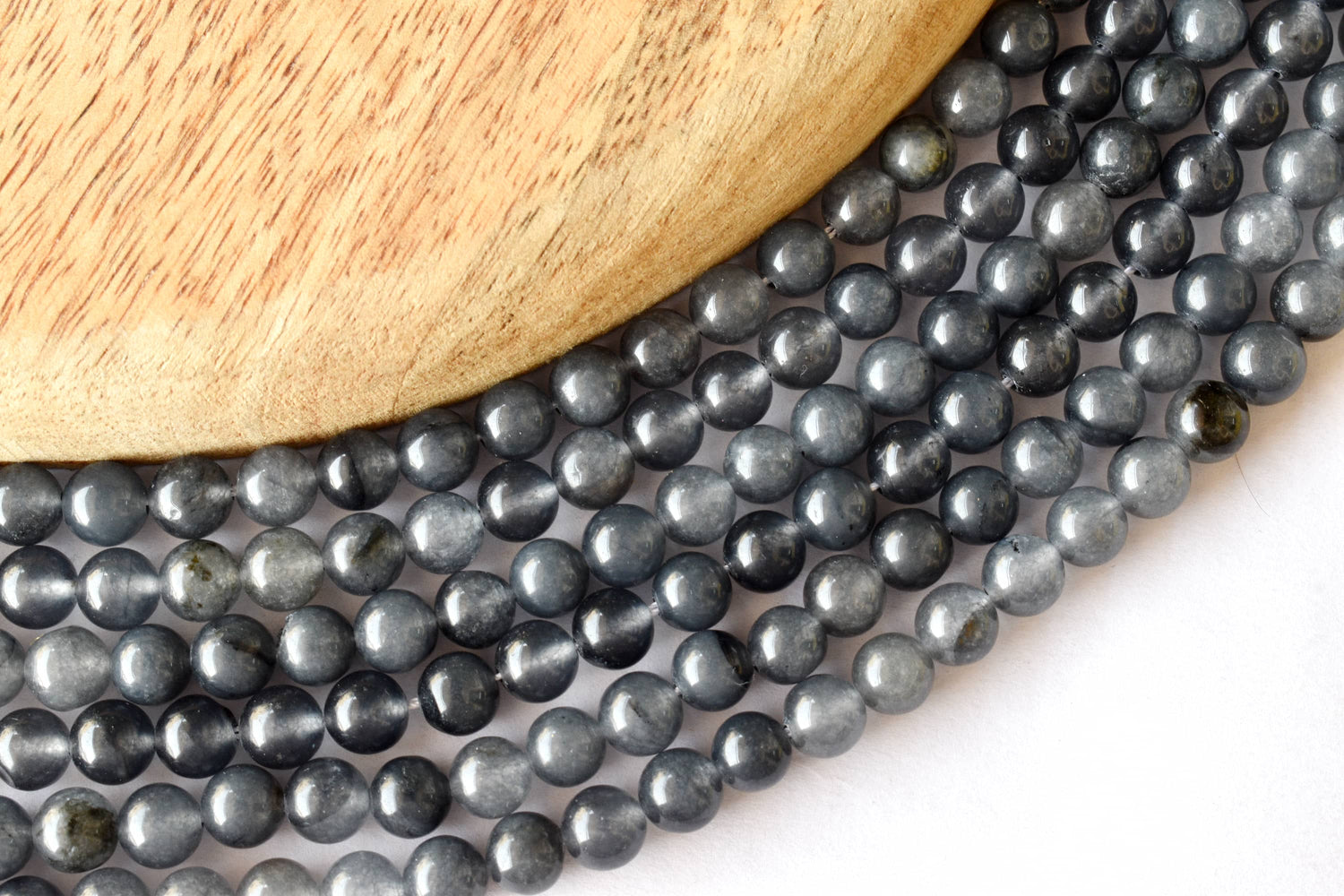 Iolite Beads, Natural Round Crystal Beads 6mm to 10mm  DestGlow