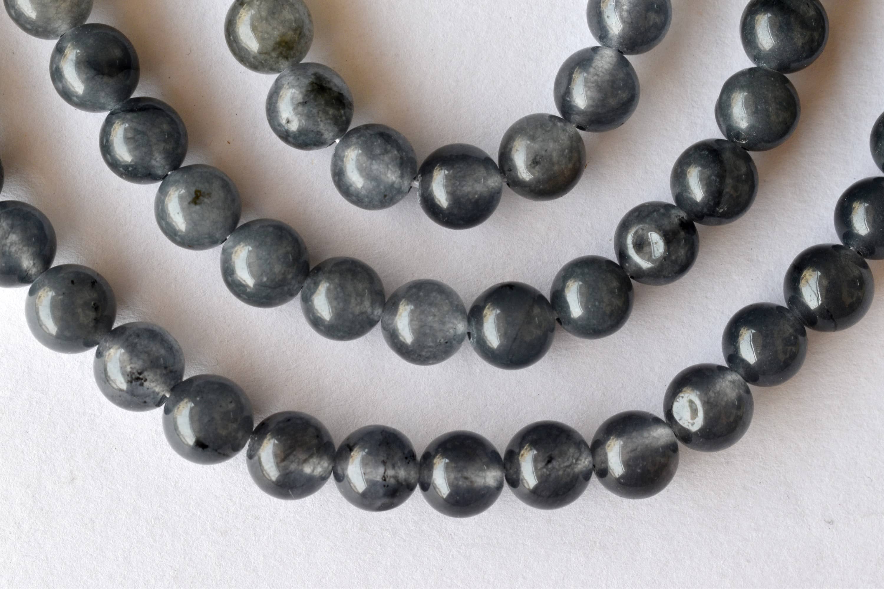 Iolite Beads, Natural Round Crystal Beads 6mm to 10mm  DestGlow