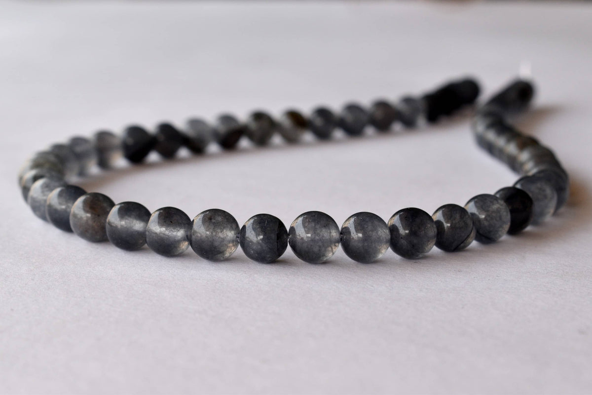 Iolite Beads, Natural Round Crystal Beads 6mm to 10mm  DestGlow