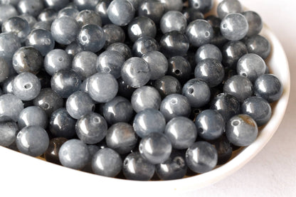 Iolite Beads, Natural Round Crystal Beads 6mm to 10mm  DestGlow
